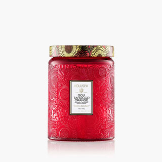 Voluspa Large Jar 18oz Candle, Goji Tarocco Orange