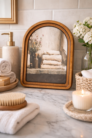 *PRE ORDER* Bathroom Shelf Framed Art 6x8"