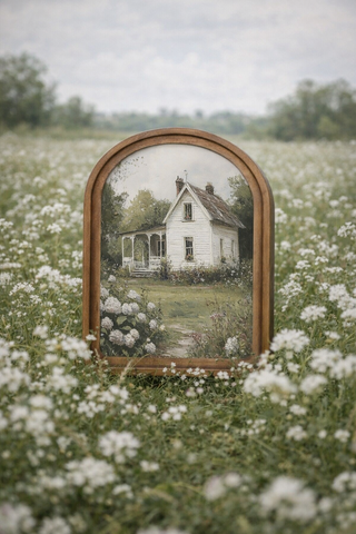 *PRE ORDER* Spring Farmhouse Arch Framed Art 8.25x11"