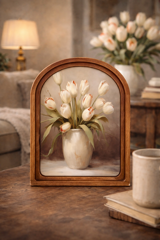 *PRE ORDER* Tulips Arch Framed Art 6x8"