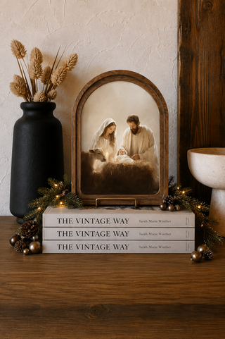 Nativity Arch FramedArt, 6”x8”
