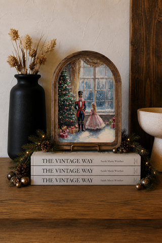 Nutcracker Ballet Arch Framed Art 8.25x11”