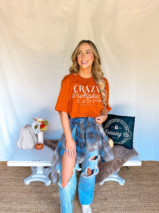 *PRE ORDER* Crazy Pumpkin Lady Tee
