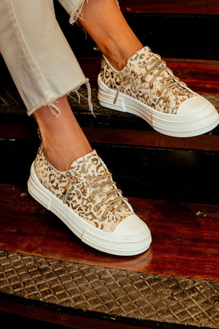 Very G Aman Slip On Sneaker, Nude Leopard