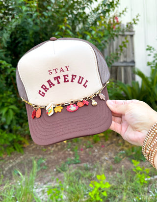 *PRE ORDER* Stay Grateful Tan/Brown Trucker