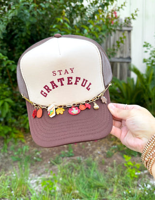 *PRE ORDER* Stay Grateful Tan/Brown Trucker