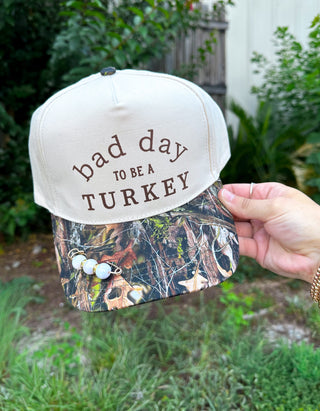 *PRE ORDER* Bad Day To Be A Turkey Khaki/ Real Camo Canvas Trucker