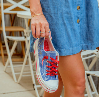 Very G Aman Slip On Sneaker, USA Denim