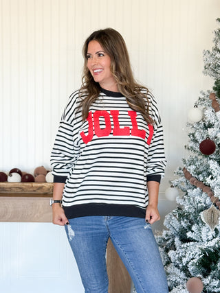 Jolly Striped Cloud Knit Top