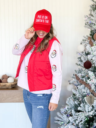 Crimson Ridge Puffer Vest