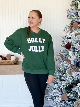 Holly Jolly Christmas Textured Sweater