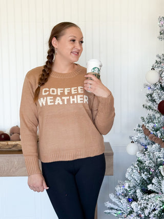 Coffee Weather Sweater, Brown