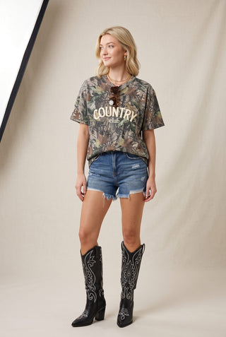 *PRE ORDER* Country Club Vintage Wood Camo Heavy Tee