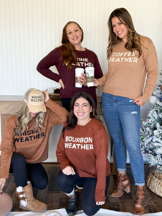 Bourbon Weather Sweater, Rust