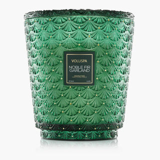 Voluspa XL 5 Wick Hearth 123oz Candle, Noble Fir Garland
