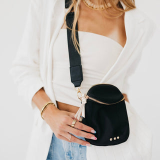 Pretty Simple Nylon Ellie Crossbody Bag in Black