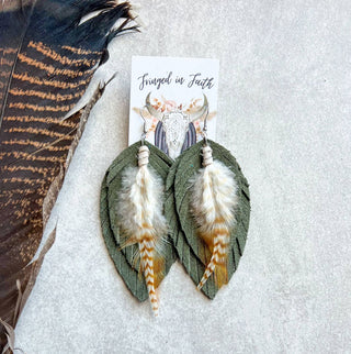 Wild Willow Jewelry Ronan Fringe Feather Earrings