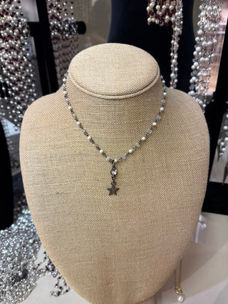 Midnight Starlight Crystal Magnetic Necklace