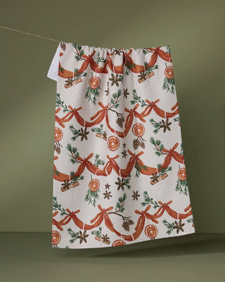 Geometry Tea Towel, Naranjas