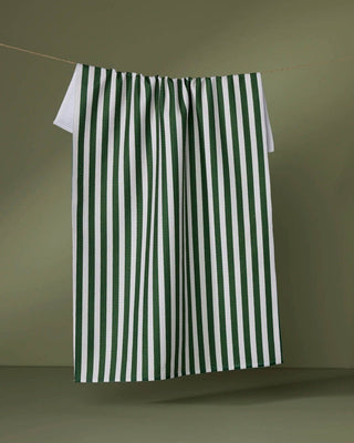Geometry Tea Towel, Ribbon Green