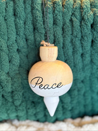 Peace Wooden Ornament