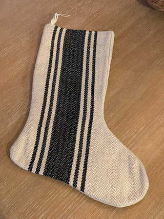 Ticking Stripe Handmade Stocking