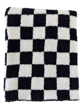 Black and White Checkerboard Blanket, Kid's Phufy® Bliss
