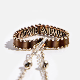 KD8 Love Always Open Heart Dainty Necklace – Antique Gold