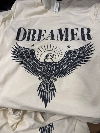 Dreamer Unisex Graphic Tee, Natural
