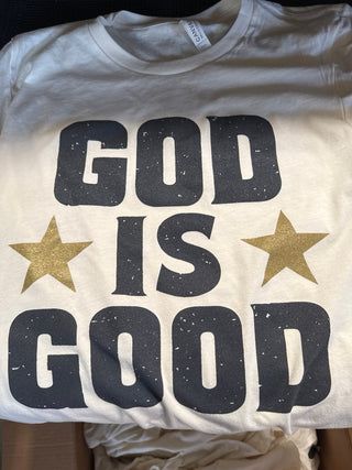 God is Good Unisex Graphic Tee, Natural
