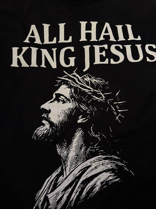All Hail King Jesus Unisex Graphic Tee, Black