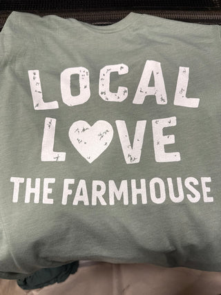 The Farmhouse Local Love Unisex Graphic Tee, Aqua