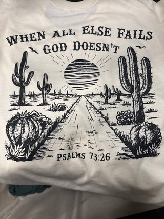 When All Else Fails Unisex Graphic Tee, Natural