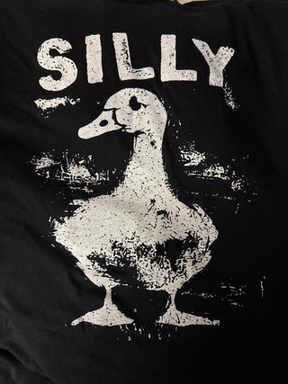 Silly Goose Unisex Graphic Tee, Black