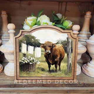 Highland Laundry Provincial Framed Art