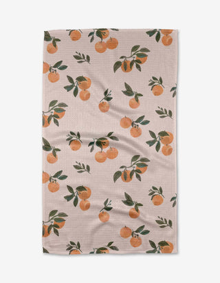 Geometry Tea Towel, Pretty in Peach