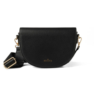 Luna Half-Moon Crossbody, Black