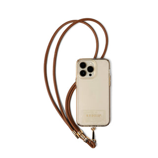 Hands-Free Phone Lanyard, Chestnut