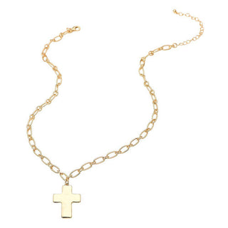 Timeless Faith Paperclip Chain Necklace, Gold