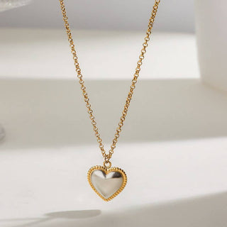 Everlasting Two-Tone Heart Necklace