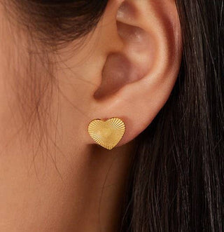 Everlasting Heart Stud Earrings