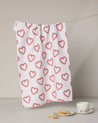 Geometry Tea Towel, Soft Heart
