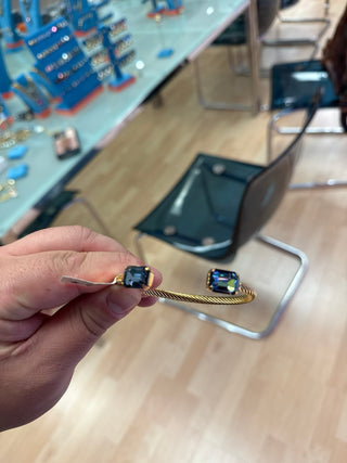 TOVA Charolette Cuff in Pear, Golden Sahara