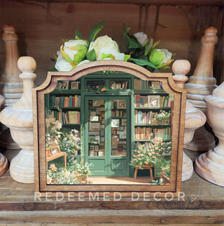 Book Store Provincial Framed Art