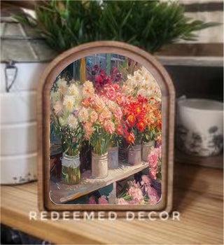 *PRE ORDER* Flower Shop Framed Art 6x8"