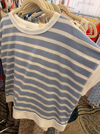 PEACH LOVE Women's Crisp Morning Stripe Top