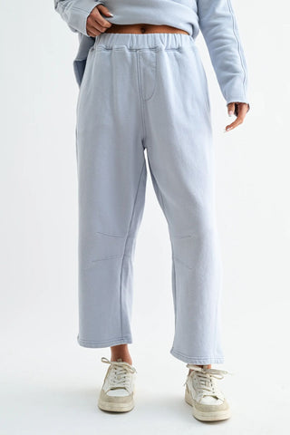 The Salt Air Cotton Barrel Pants, Halogen Blue