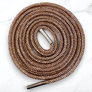Women's Sparkle Step Shoelaces, Rose Gold