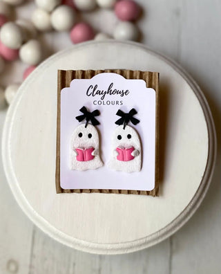 CLAYHOUSE The Book of Boos Earrings