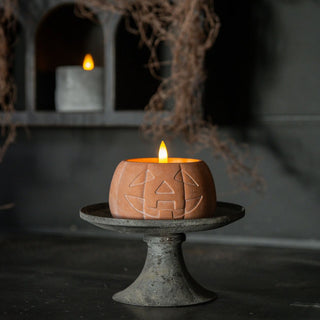3" Jack-O-Lantern 3D Flame Candle, Orange